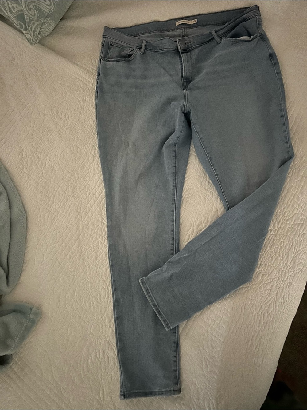 Levi’s 721 Stretch Light Blue Skinny Jeans for Women